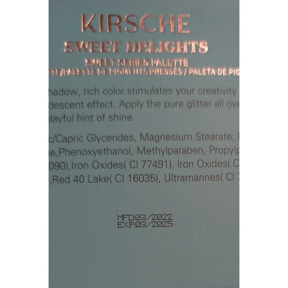Kirsche Nude & Sweet Delights Eyeshadow Palette Bundle Makeup New